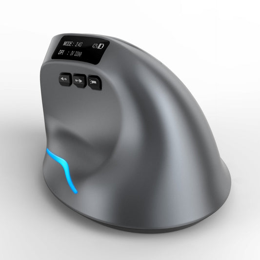 ZELOTES Master F-26C Vertical Wireless Mouse - Dual Mode Ergonomic Mouse with Display & Charging