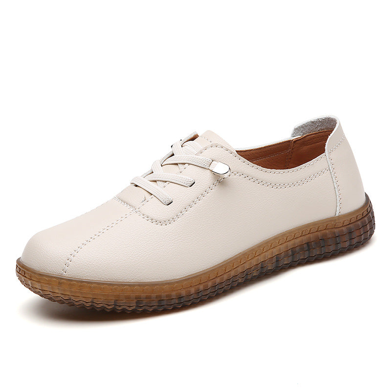 Women's Calfskin Soft Bottom Slip-On Mother/Loafer Shoes