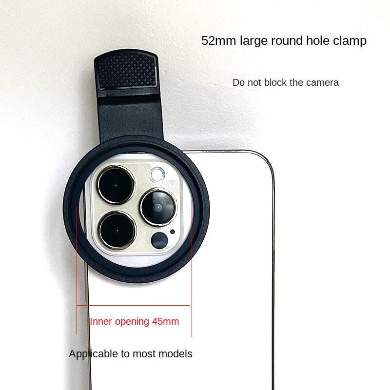 52mm Clip-On Star Filter Camera Lens for Smartphone - Starburst Starlight Effect Lens Filter