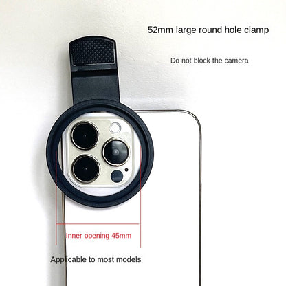 52mm Clip-On Star Filter Camera Lens for Smartphone - Starburst Starlight Effect Lens Filter
