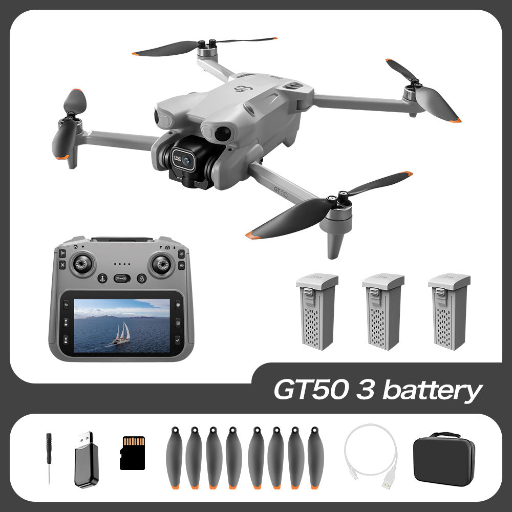 T5C Pro RC Quadcopter - 12.5cm Extra-Large Screen Remote Control Drone with Optical Flow & Brushless Motor