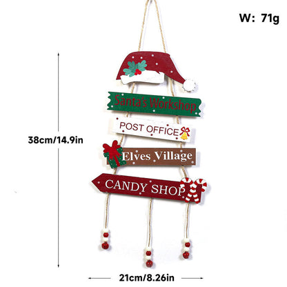 DIY Foldable Gnome Christmas Hanging Ornament - Festive Wall Decor