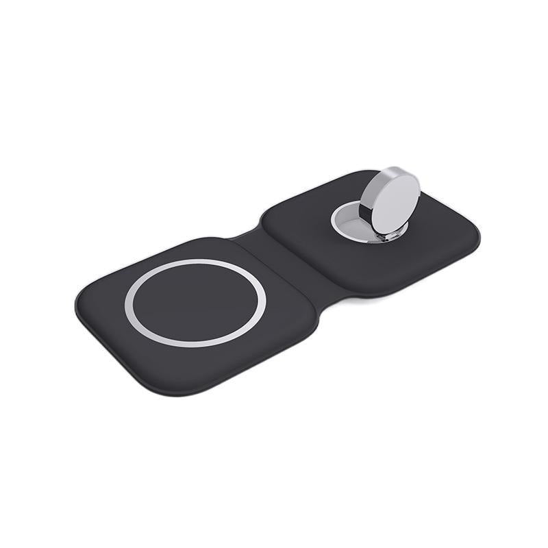 Dual Foldable 3-in-1 Wireless Charger Pad - Fast Charging Station for iPhone & Apple Watch
