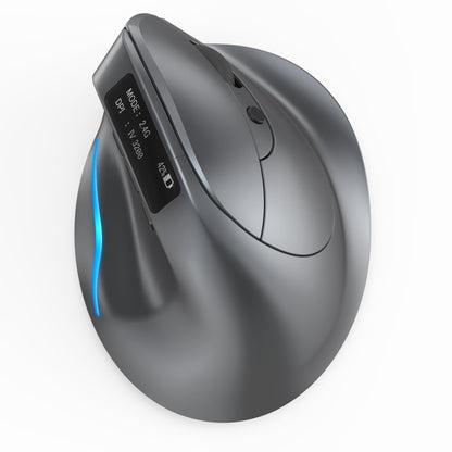 ZELOTES Master F-26C Vertical Wireless Mouse - Dual Mode Ergonomic Mouse with Display & Charging
