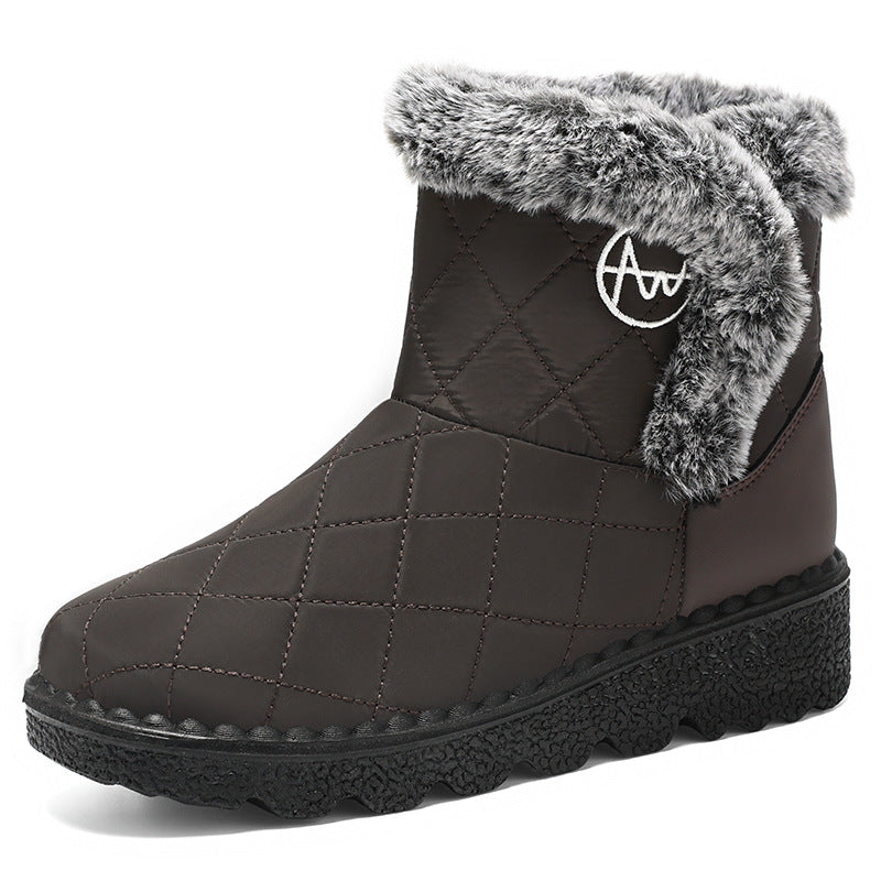 Women's Soft Soled Polyurethane Velvet Thick Snow Boots