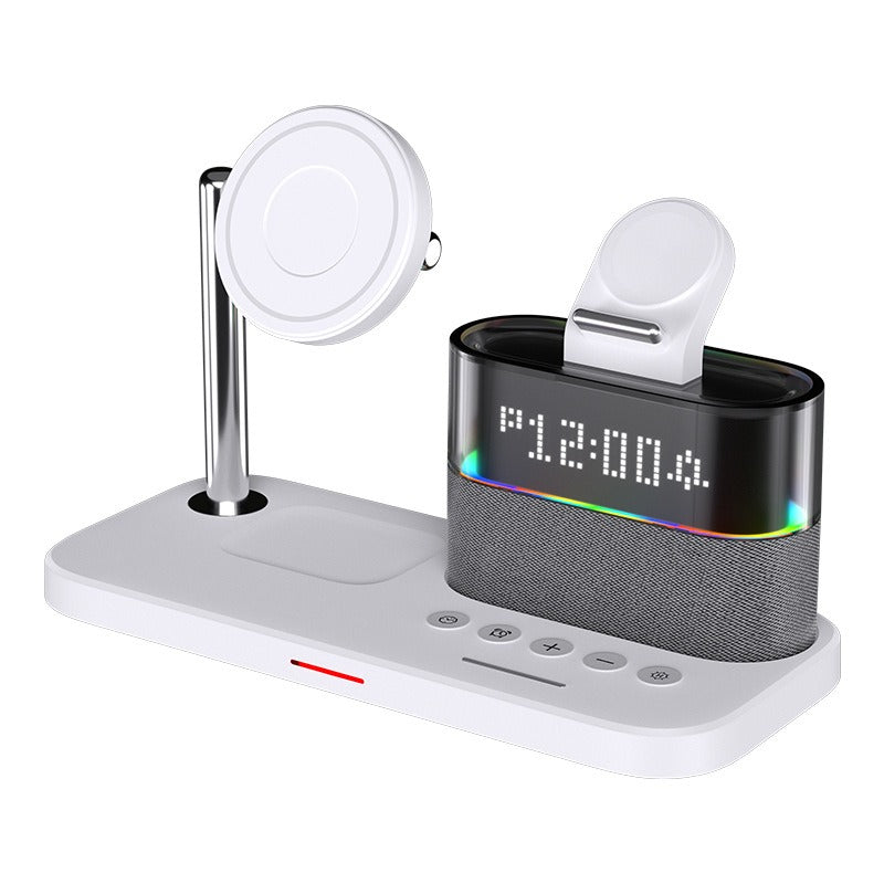 3-in-1 Magnetic Wireless Charger with Digital Clock - Fast Charging Station for iPhone, Apple Watch & AirPods