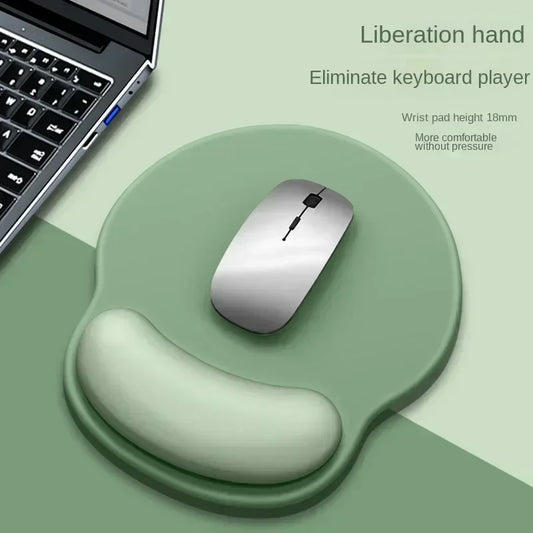 Gradient Silicone Mouse Pad with Wrist Rest - Ergonomic Anti-Slip Wrist Support Pad for Computer & Office