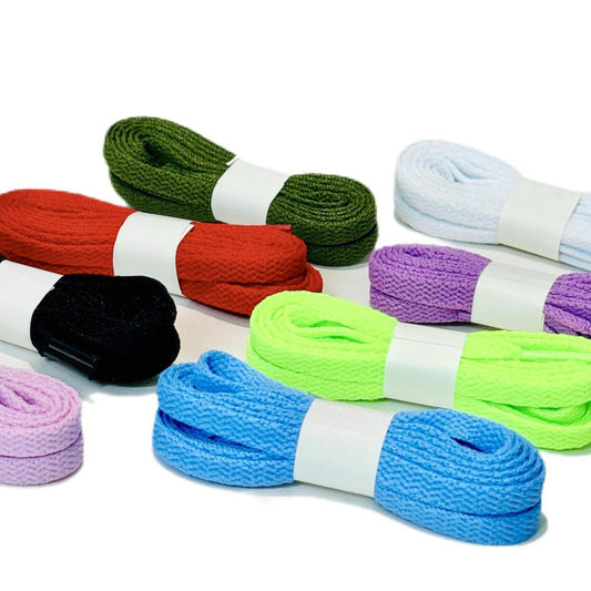 8 Pairs Colorful Flat Shoelaces Set