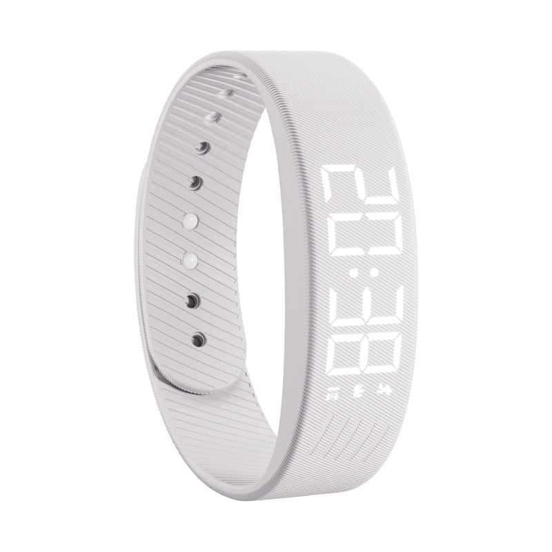 Multi-Functional Sports Fitness Tracker - Slim Digital LED Watch with Vibration Alarm