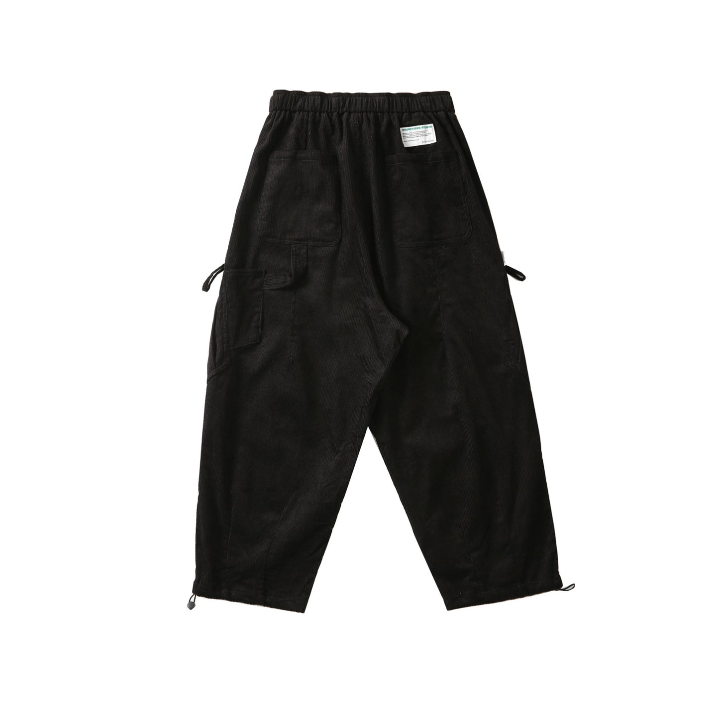 Men's Corduroy Multi-Pocket Loose Straight Casual Work Pants