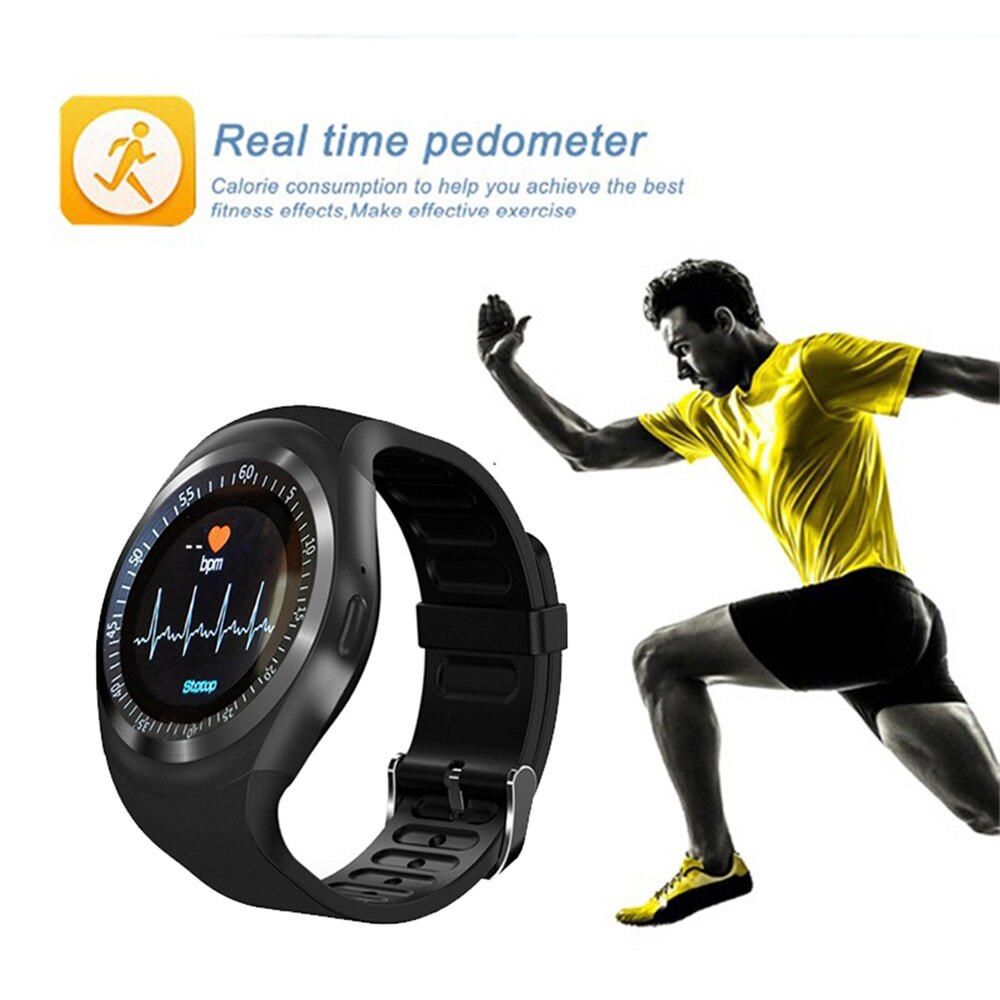 696 Y1HR Smart Watch - Bluetooth & SIM Card Sport Smartwatch & Fitness Bracelet with Heart Rate Monitor