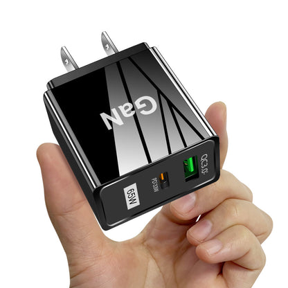65W GaN Fast Wall Charger - Type-C Gallium Nitride Charging Head Adapter
