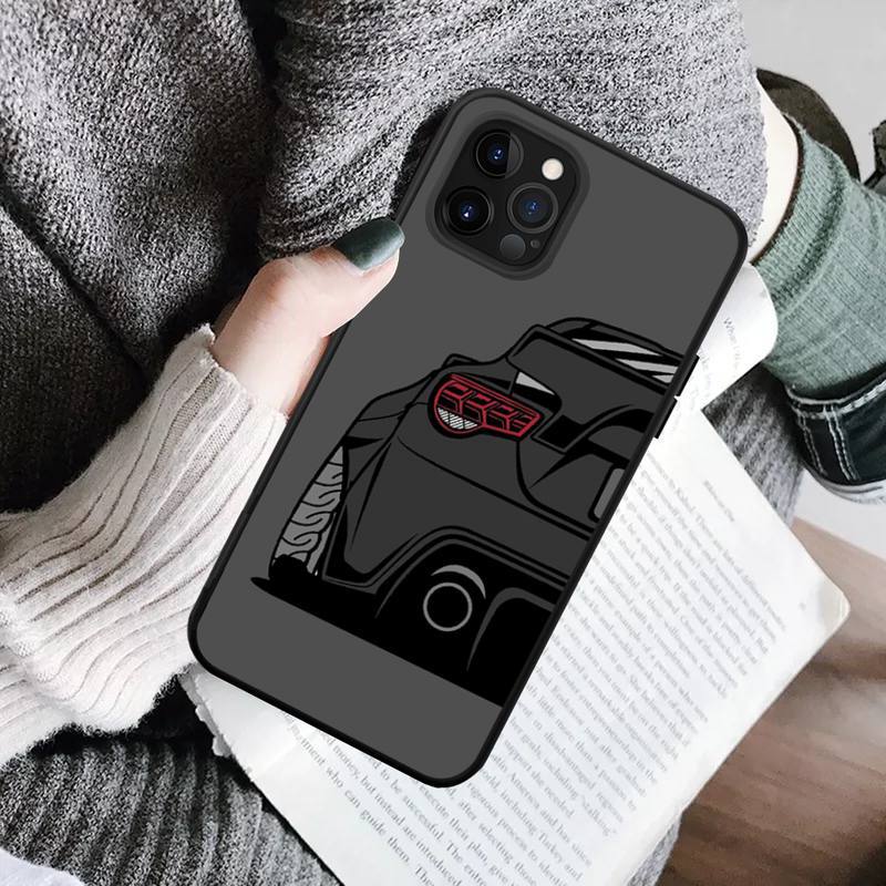 JDM Anime Sports Car Phone Case - Illustrated Racing Car Cover for iPhone 15 Series