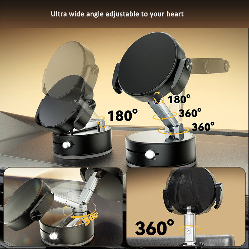 Vacuum Suction Cup Phone Holder - Magnetic Suction Chuck Car Mount & Desktop Stand