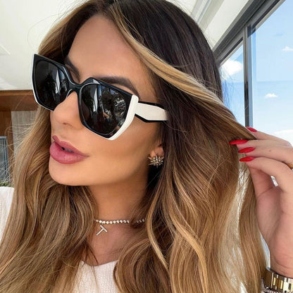 New Fashion Cat-Eye Wide Temple Sunglasses for Women