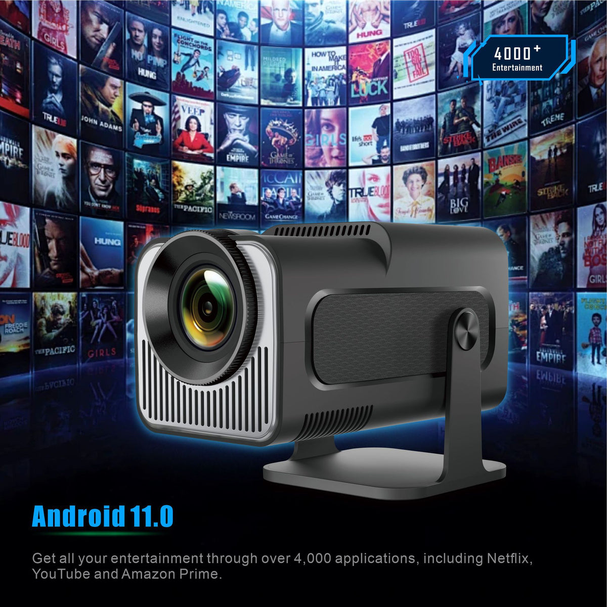 HY320 HD Projector - 4K Short Focus Home Cinema & Wall Projection System