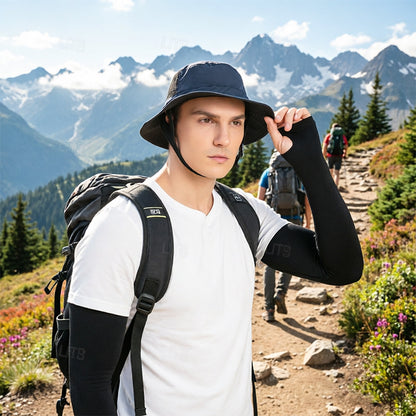 Breathable Outdoor Safety Bucket Hat with Hard Inner Shell - Detachable Cycling Protection Cap