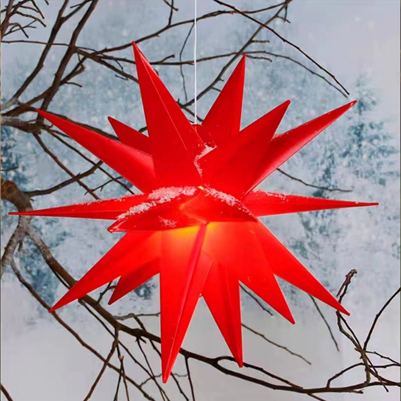 3D XXL LED Star Window Light (60cm) – Warm Glow | Hanging Christmas Decoration with Timer (IP44)