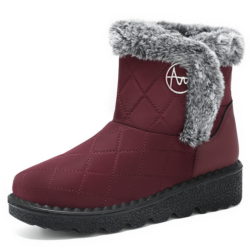 Women's Soft Soled Polyurethane Velvet Thick Snow Boots