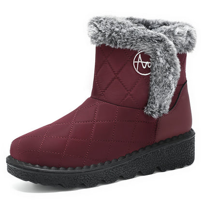 Women's Soft Soled Polyurethane Velvet Thick Snow Boots