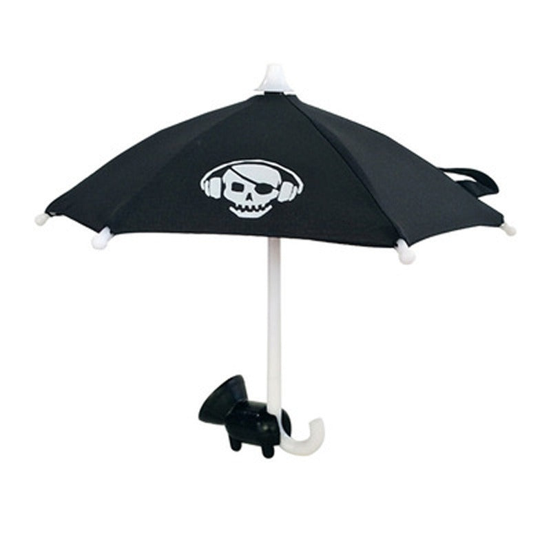 : Mini Phone Umbrella Sun Shade with Suction Cup Holder - Anti-Glare Outdoor Mobile Bracket