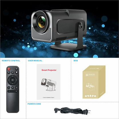 HY320 HD Projector - 4K Short Focus Home Cinema & Wall Projection System