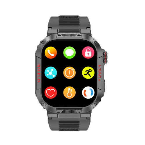 TK25 Smart Watch - IP68 Waterproof Rugged Outdoor Sports Smartwatch with Bluetooth Call & Health Monitoring