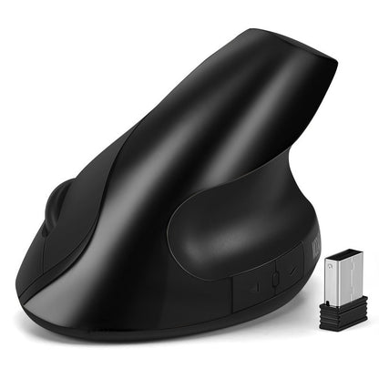 Vertical Ergonomic Wireless Mouse - Rechargeable Silent Optical Computer Mouse with 2.4G USB Receiver