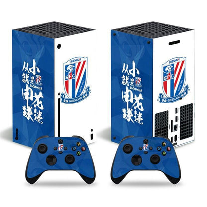 Futuristic Tech Vinyl Skin Decal Sticker Set for Xbox Series X Console & Controllers