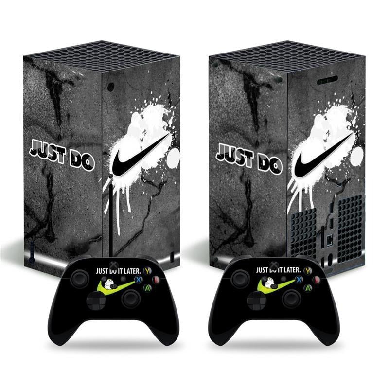 Futuristic Tech Vinyl Skin Decal Sticker Set for Xbox Series X Console & Controllers