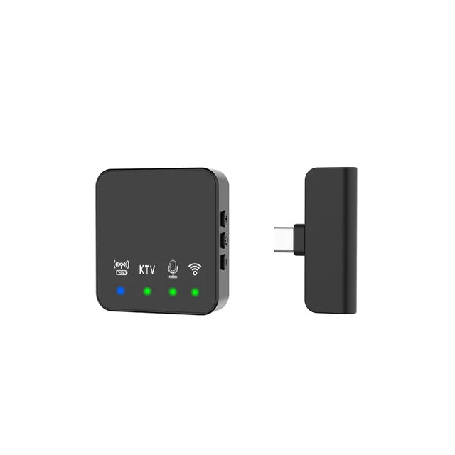 Wireless Lavalier Microphone - 2.4G Noise Reduction Clip-On Mic for Live Streaming & Video Recording