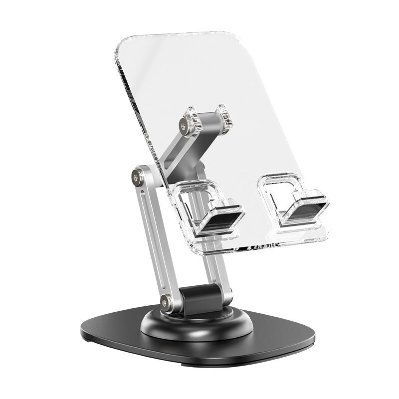 Transparent Acrylic Desktop Phone Stand - Dual-Arm Triaxial Adjustable Holder