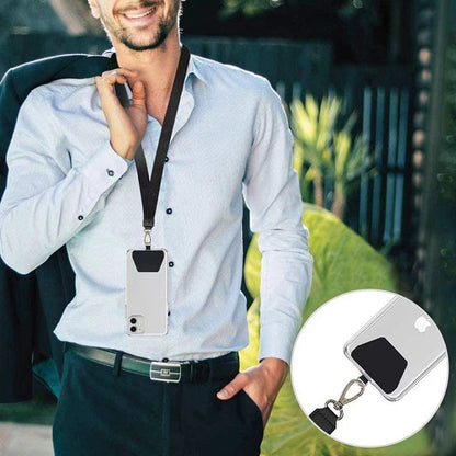 Universal Phone Lanyard Patch Gasket - Durable Crossbody Neck Strap Adapter Tab for Phone Cases