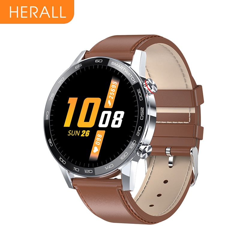 HERALL ECG Smart Watch for Men - IP68 Waterproof Smartwatch with Blood Pressure & Heart Rate Monitor