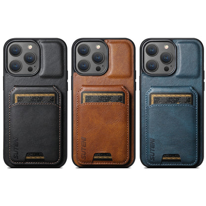 Multi-Slot Leather Bifold Wallet Phone Case for iPhone 16 Plus 15 14 Pro Max - Detachable Card Holder Cover