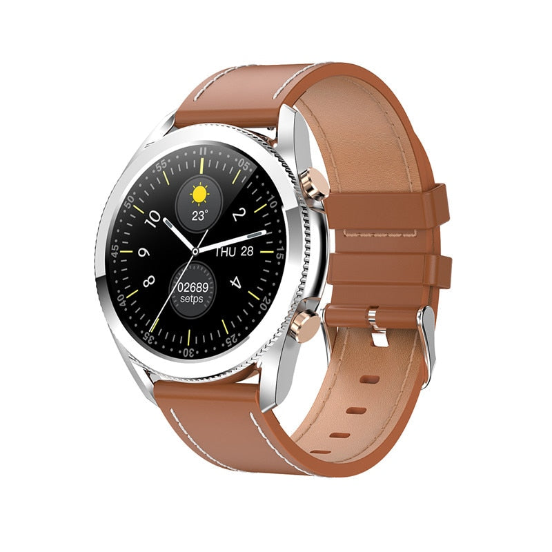 Bluetooth Calling Smart Watch - Waterproof Sports Fitness Tracker with Weather Display for Android & iOS