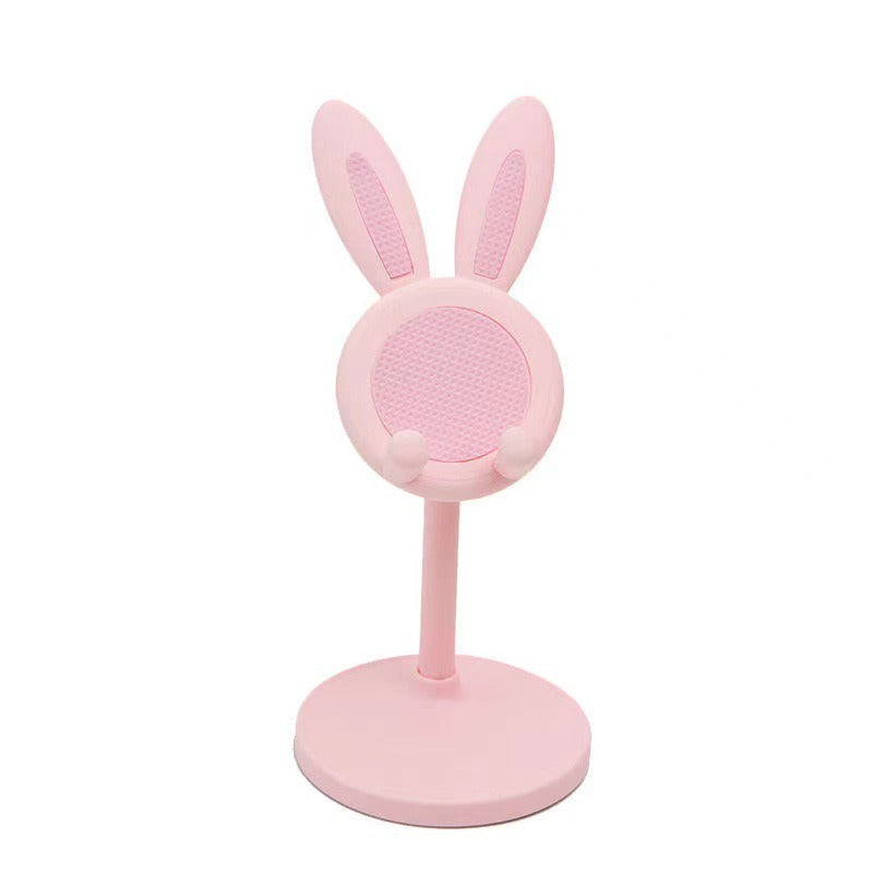 Cute Bunny Rabbit Desktop Phone Stand - Adjustable Height Mobile & Tablet Holder