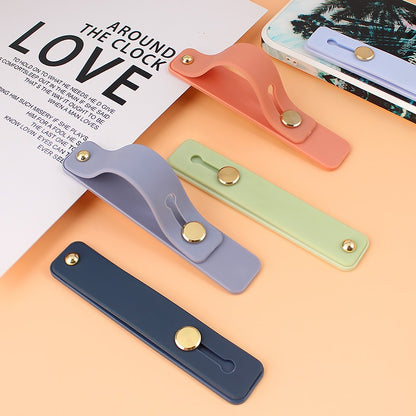 Universal Silicone Push Pull Phone Finger Strap Holder - Anti-Drop Desktop Kickstand Loop