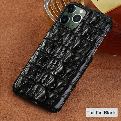 Luxury Crocodile Leather Phone Case - Genuine Alligator Texture Protective Cover for iPhone