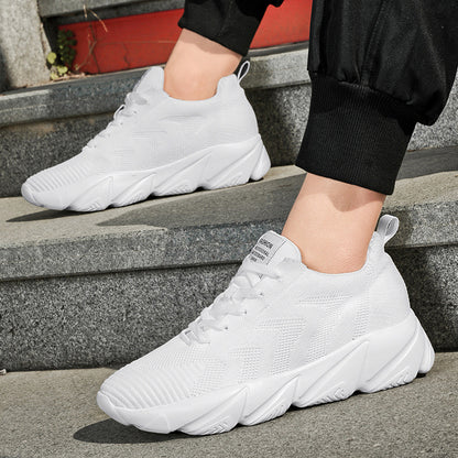 Men's 8CM Height-Enhancing Mesh Running/Sports Shoes