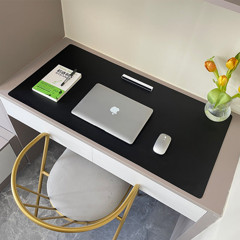 Large PU Leather Office Desk Protector Mat - Waterproof Mouse Pad & Keyboard Desk Mat for Gaming