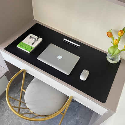 Large PU Leather Office Desk Protector Mat - Waterproof Mouse Pad & Keyboard Desk Mat for Gaming