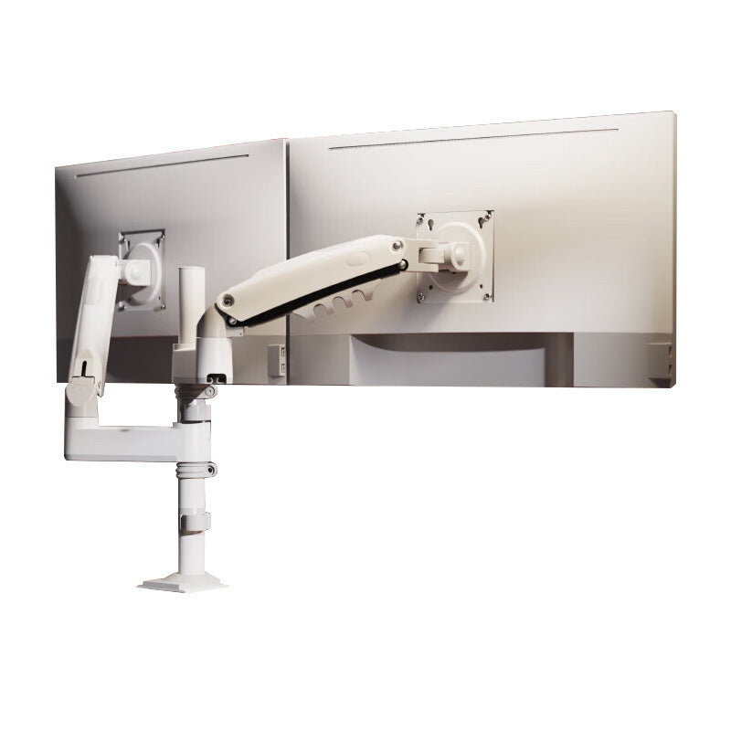 Dual Monitor Arm H180 - Full Motion Adjustable Swivel and Rotate Computer Mount