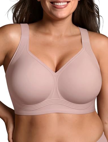 Non-Wire Full Coverage Comfort Bra - Seamless Push-Up Top for Large Bust