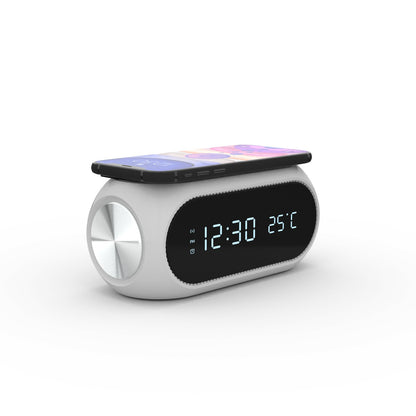 Multifunctional 15W Wireless Charger & Digital Alarm Clock with Thermometer