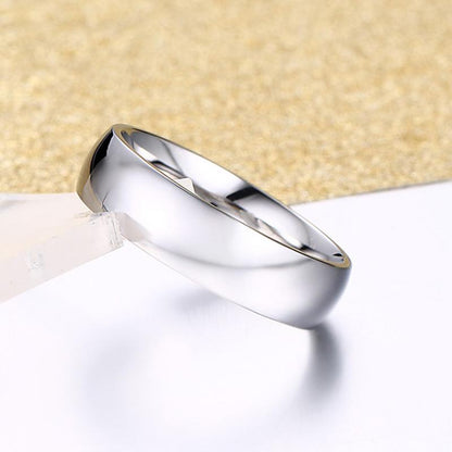 Vnox 6mm Classic Plain Polished Wedding Ring / Simple Comfort Fit Stainless Steel Band for Men and Women