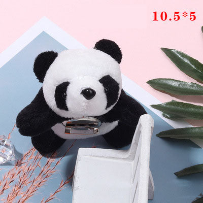 Cute Plush Panda Headband - Korean Style Soft Doll Hair Accessories for Girls