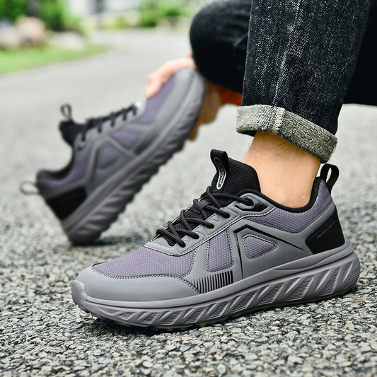 Men's Casual Running Shoes with Wide Toe Box - Comfortable Shock Absorption Sneakers