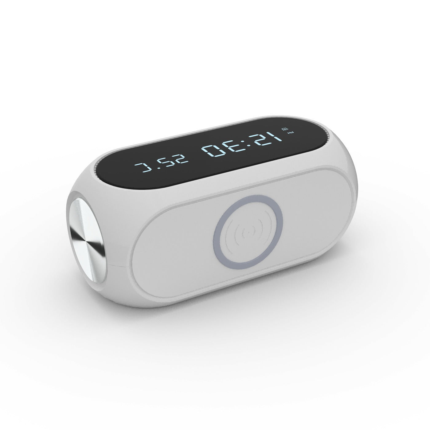 Multifunctional 15W Wireless Charger & Digital Alarm Clock with Thermometer