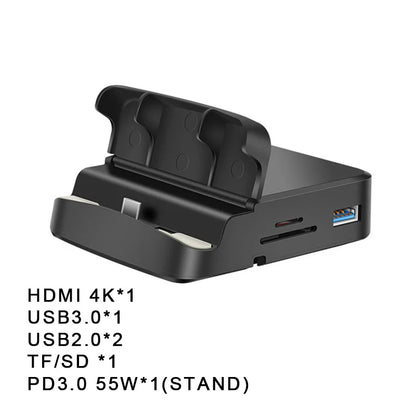 8-in-1 Type-C Hub Docking Station - Phone Stand & HDMI Power Charger Adapter for Samsung & MacBook